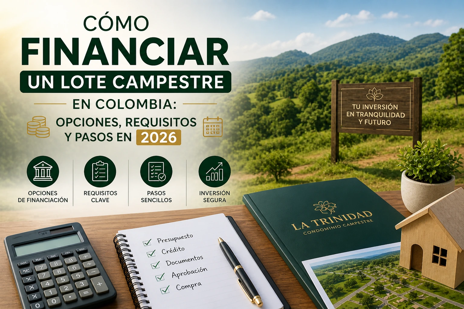 Lee más sobre el artículo Cómo financiar un lote campestre en Colombia: opciones, requisitos y pasos en 2026