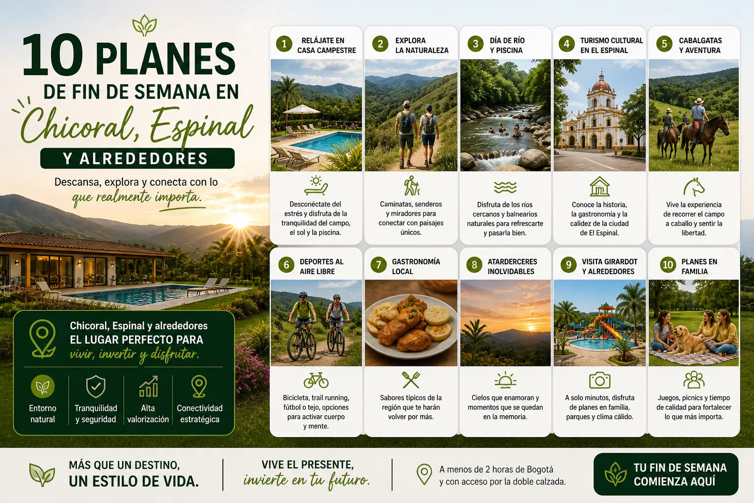 Lee más sobre el artículo 10 Planes de Fin de Semana en Chicoral, Espinal y Alrededores