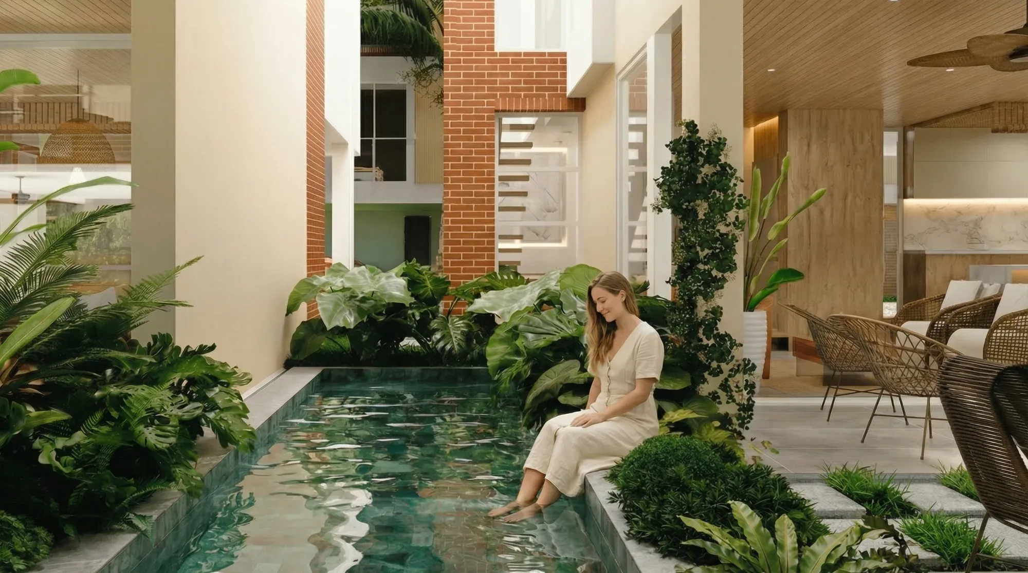 Render de casa ecológica La Trinidad Campestre